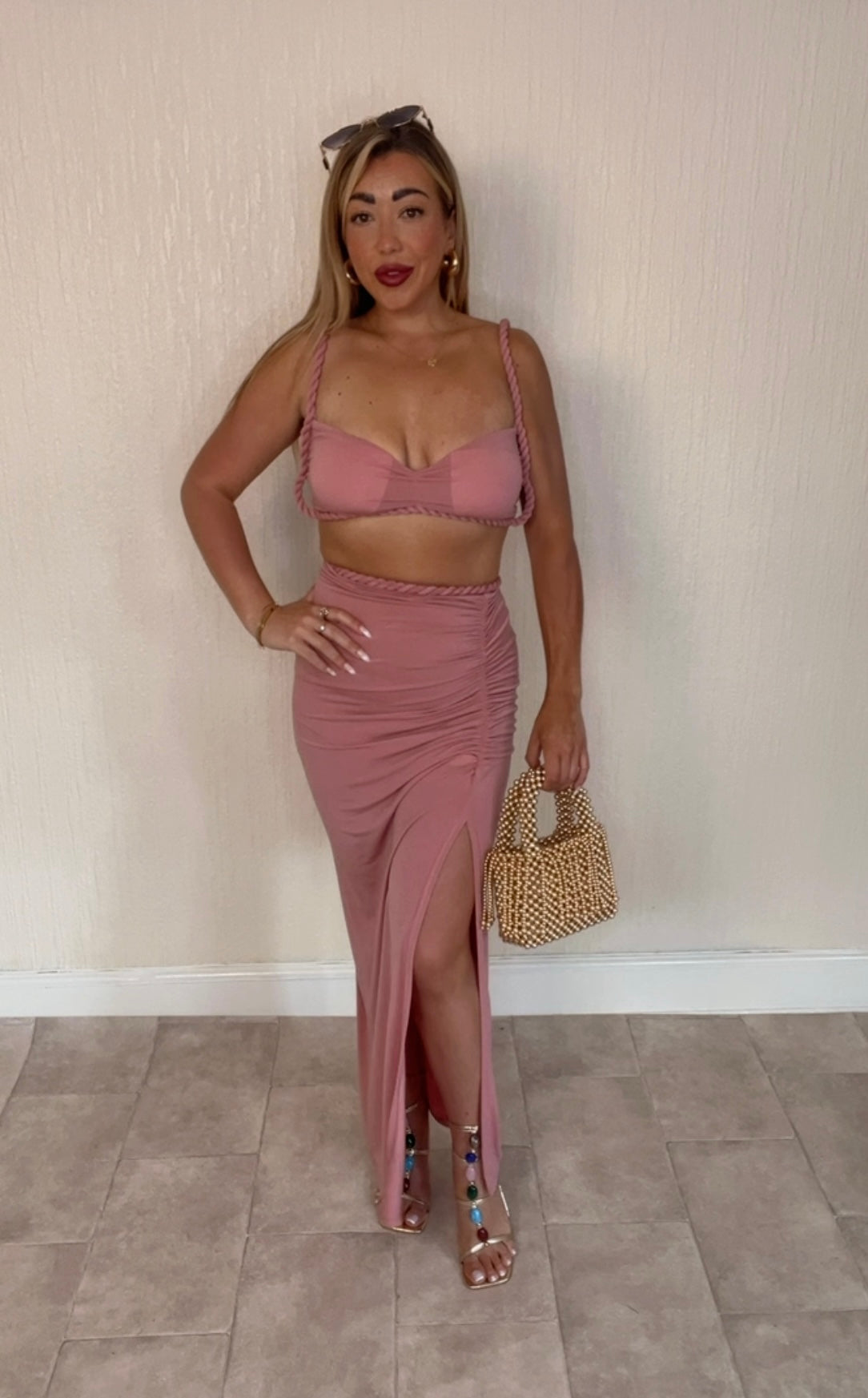 Marbs Pool party rope co ord set