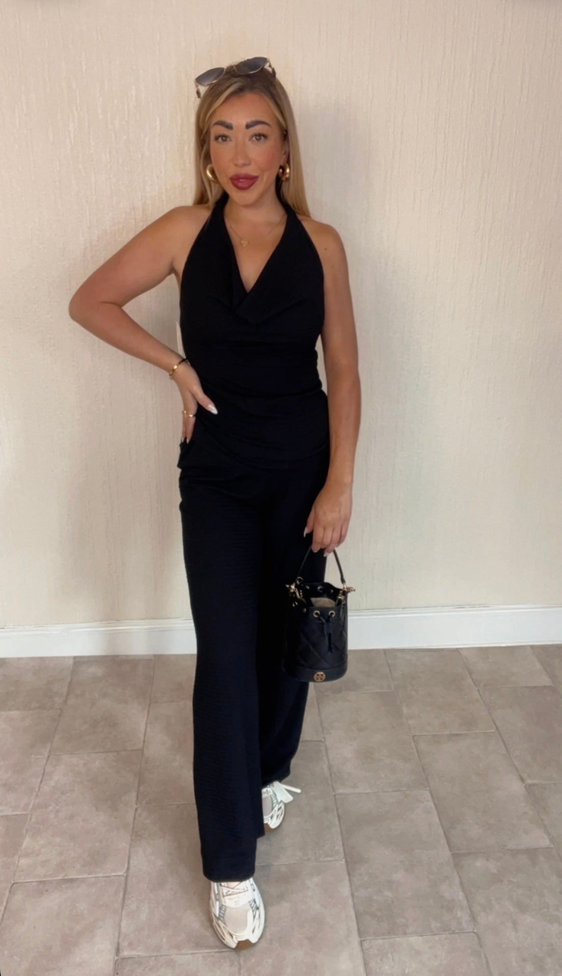 Halter neck trouser set