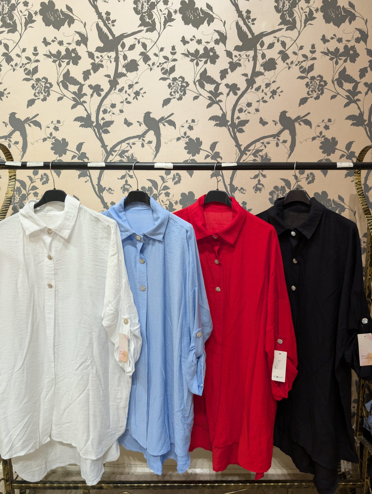 diamond three button shirt