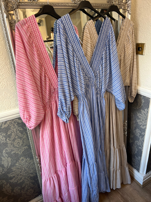 Samantha V neck maxi dress (one size 14-22)
