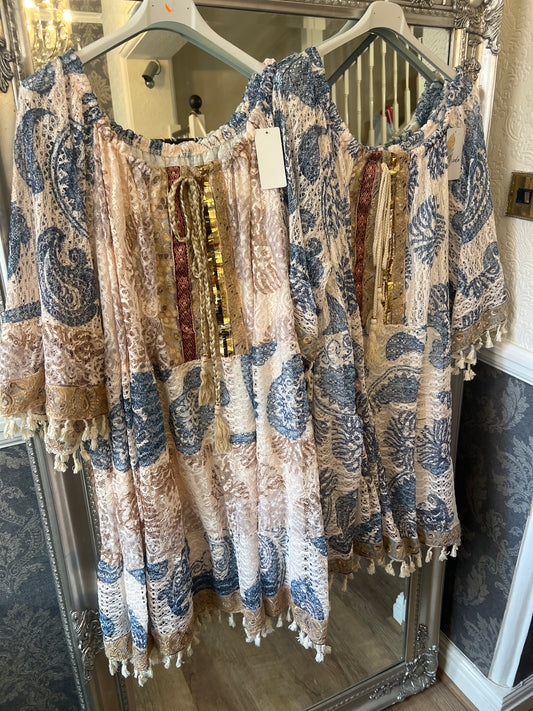 Cheryl denim boho dress