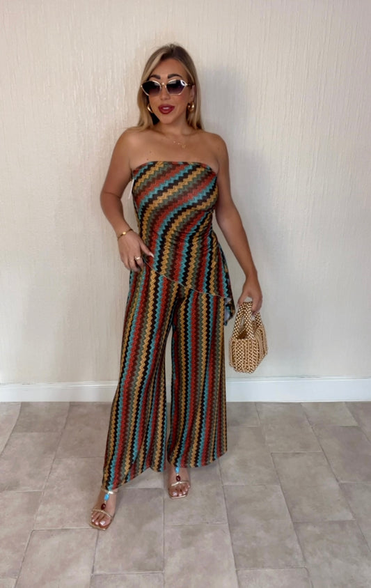 Zigzag bando co ord set (Size 8-14)