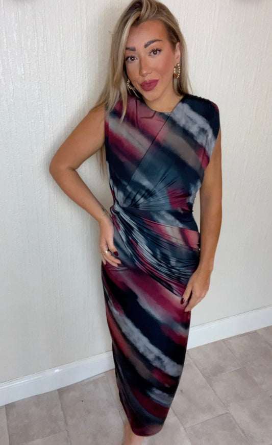 Draped Long Dress
