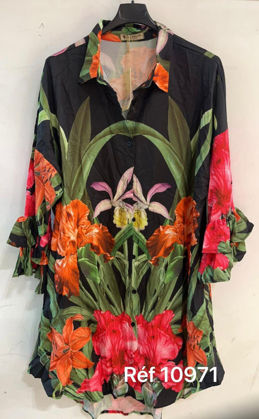 Paradise shirt dress